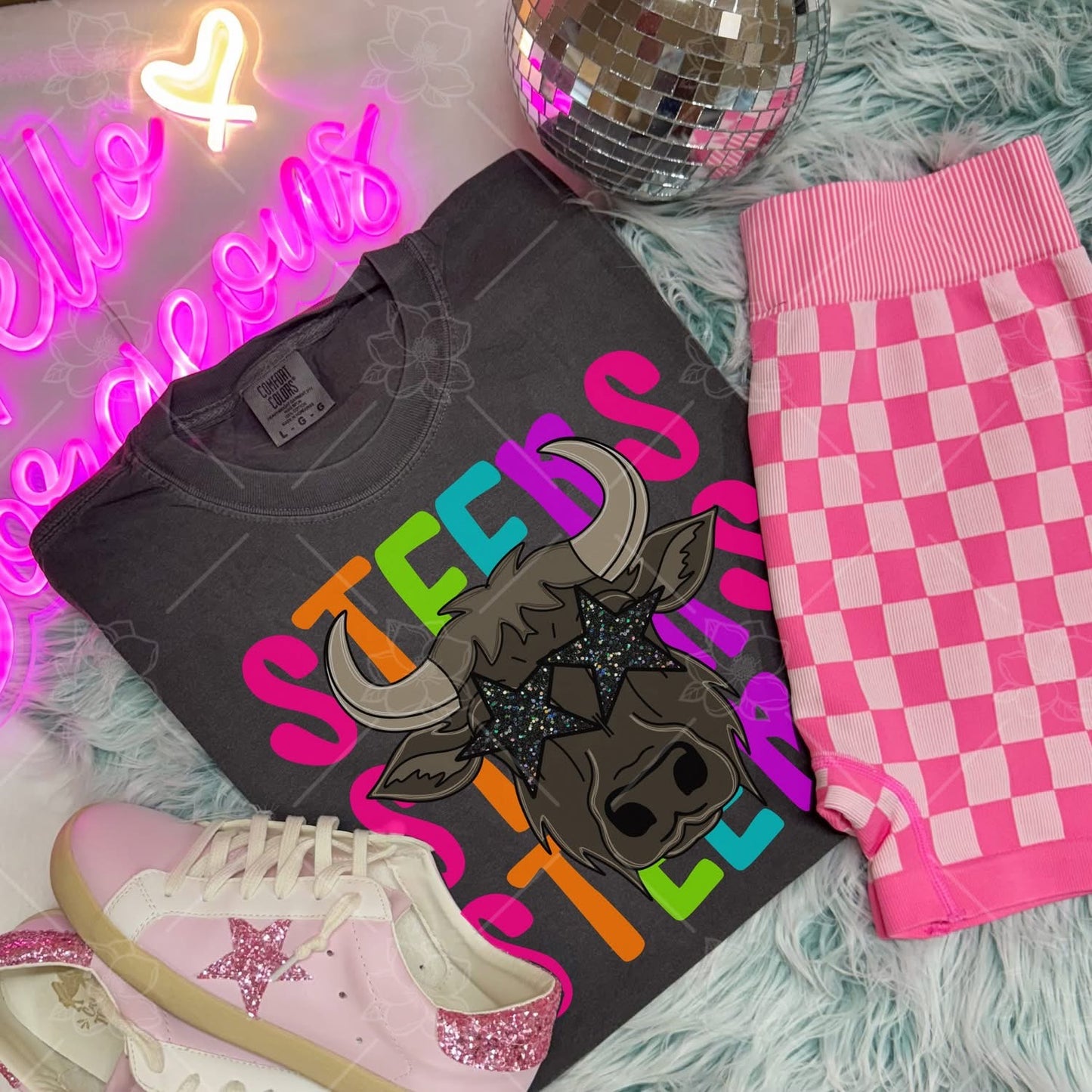 Steers - Neon Mascot Sweatshirt