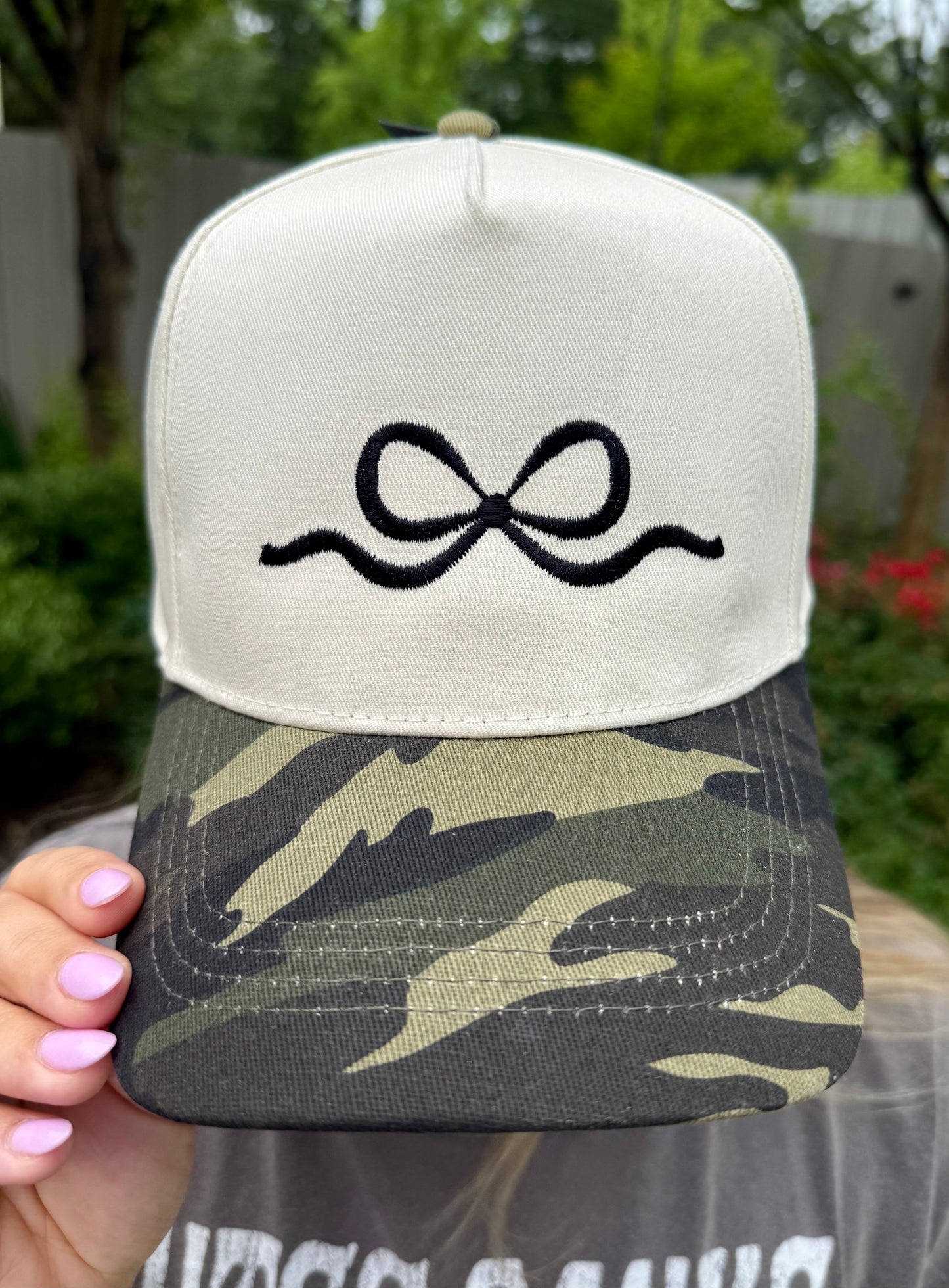 RTS Camo Embroidered Bow Hat