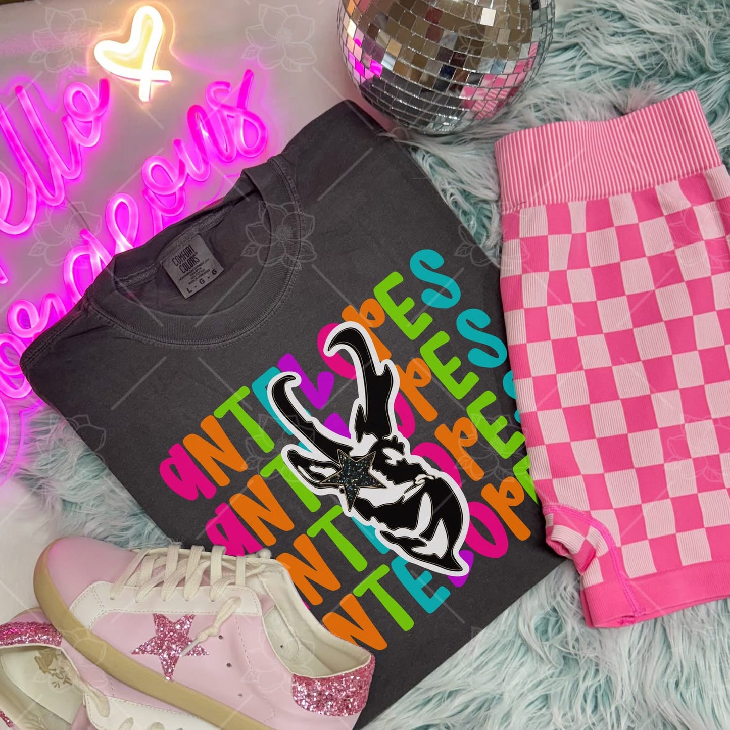 Antelopes - Neon Mascot Sweatshirt