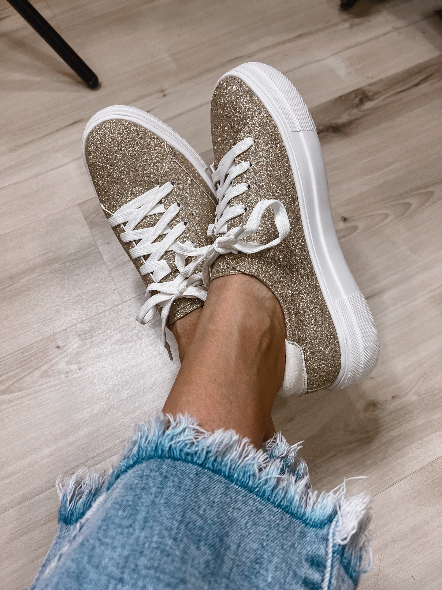 (8)Corky’s Sparkle Sneakers
