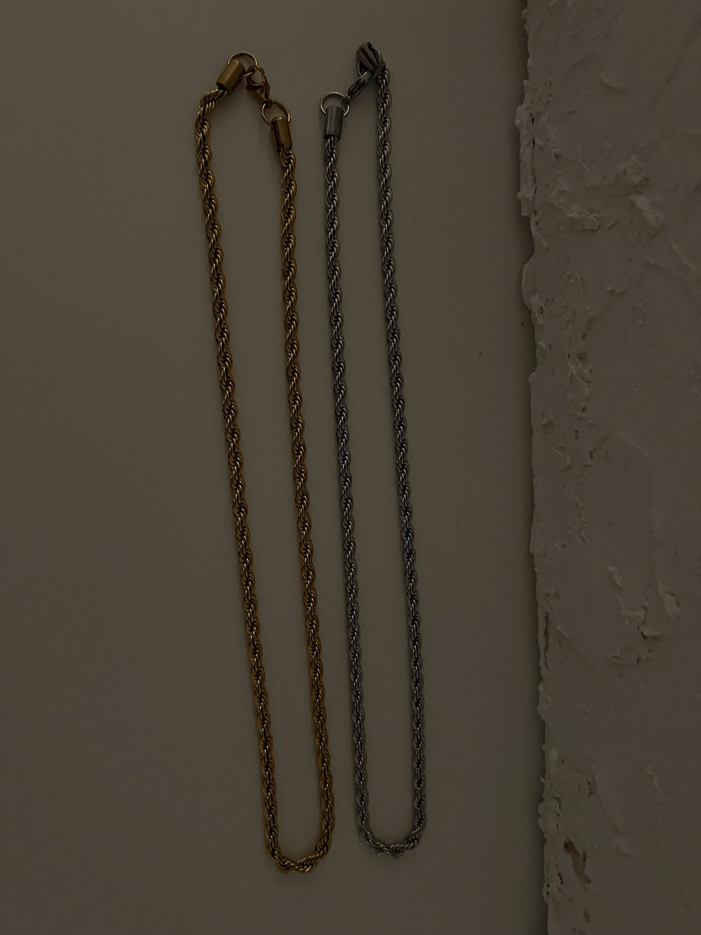 MENS GOLD ROPE CHAIN NECKLACE