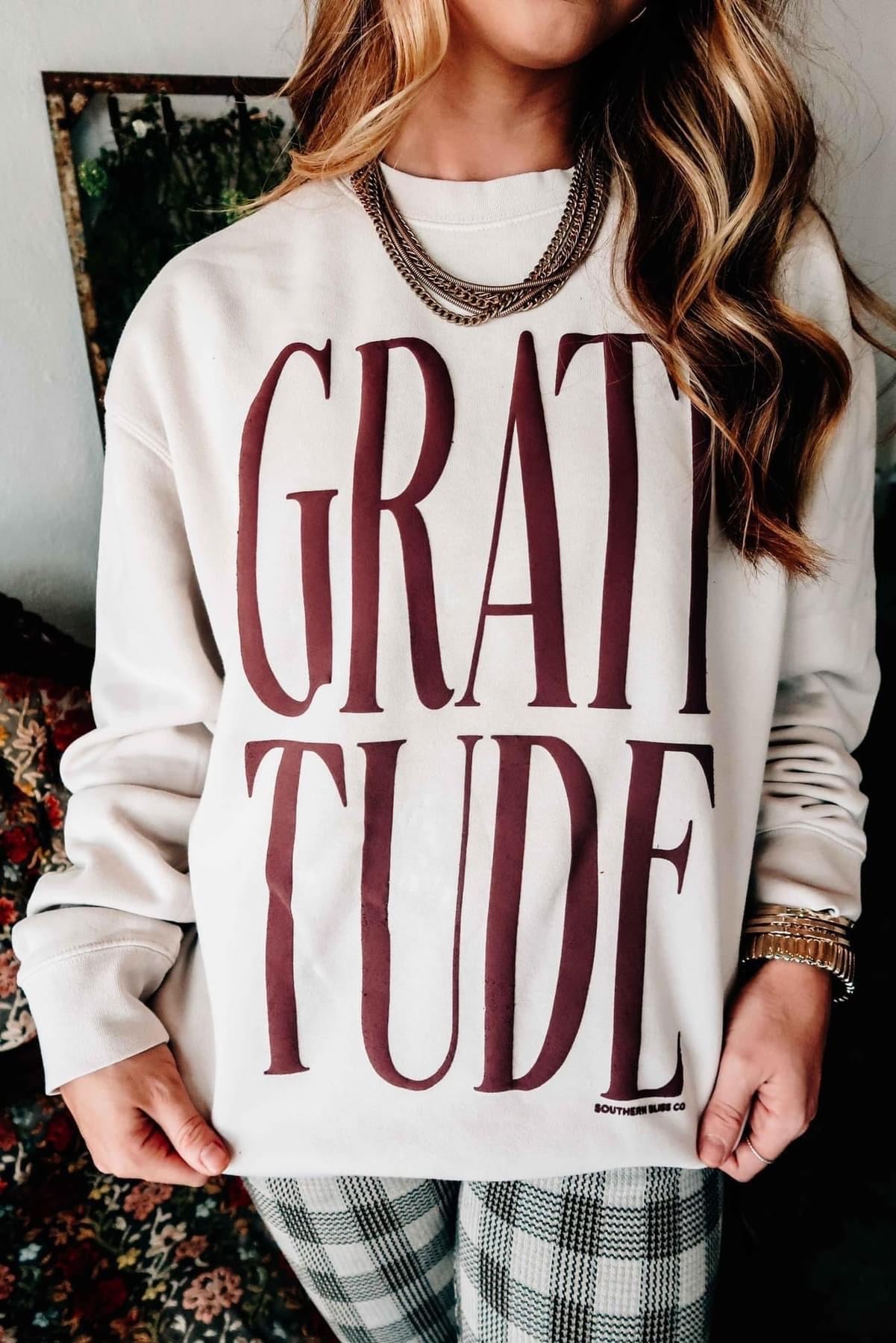 (S & M) Gratitude Sweatshirt