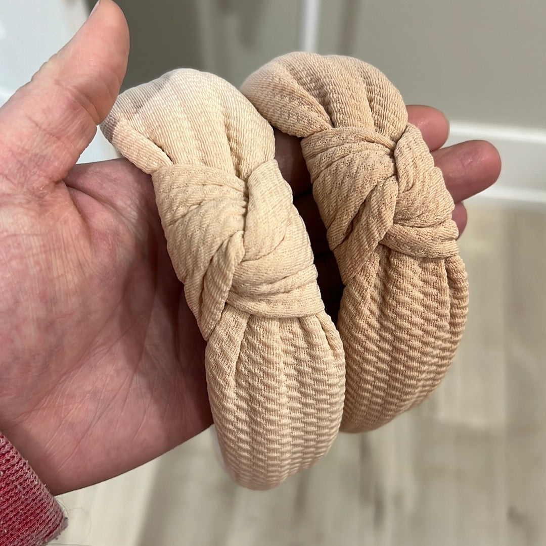 Neutral Knotted Headbands