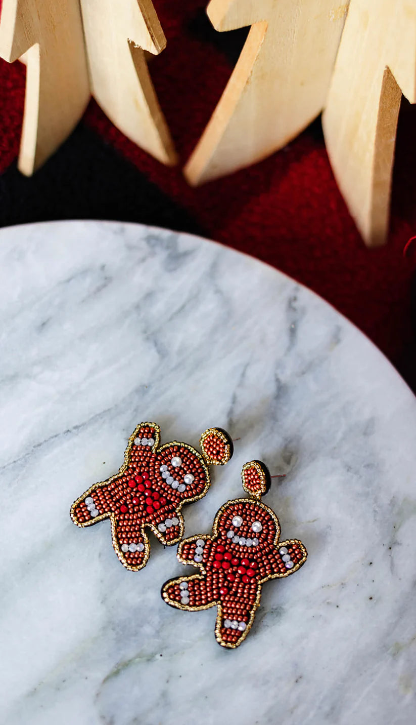 Christmas Beaded Earrings