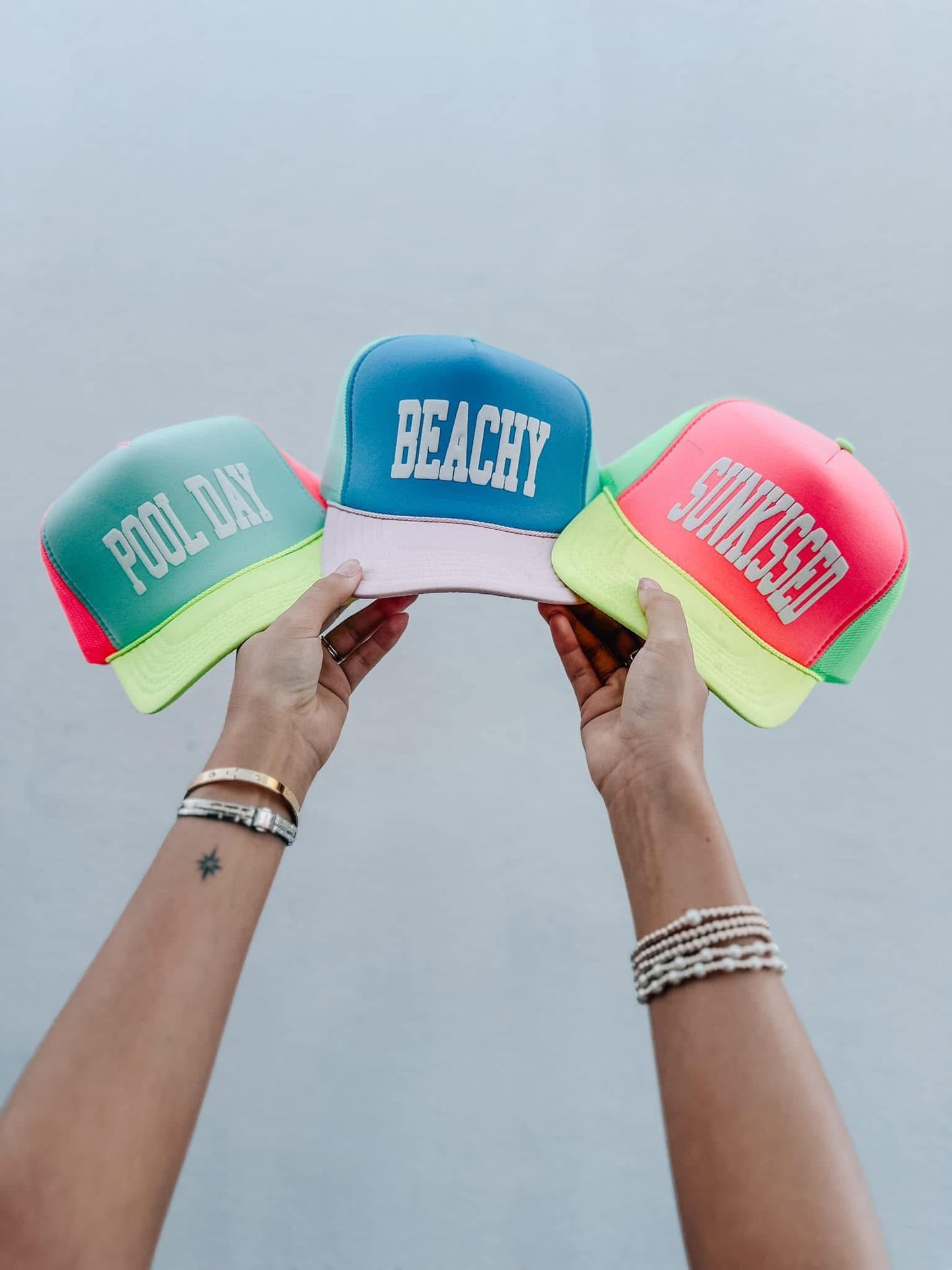 Neon Summer Trucker Hats