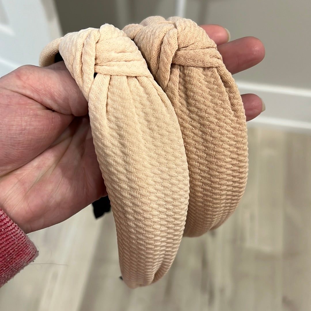Neutral Knotted Headbands