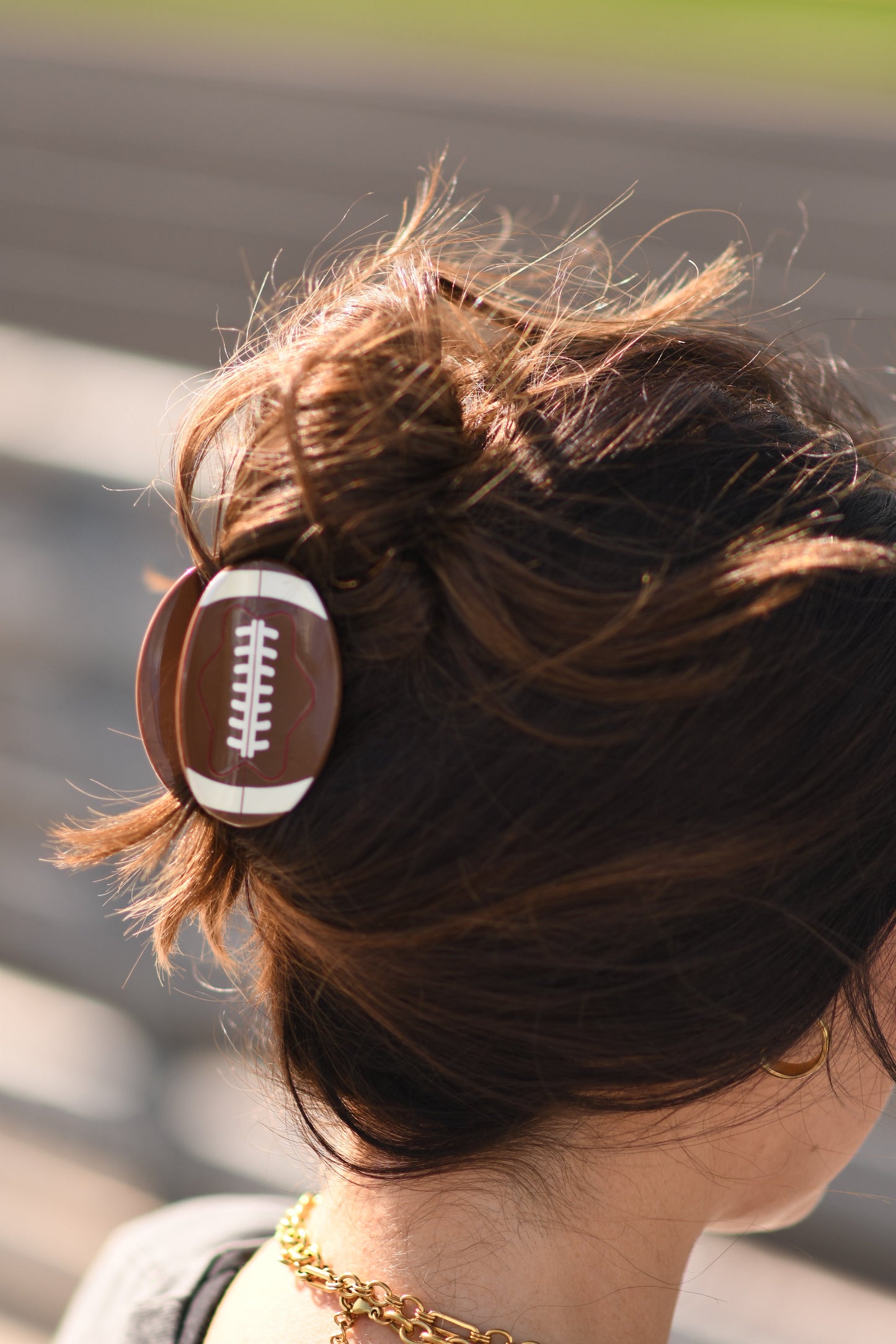 *RTS* Football Hair Clips