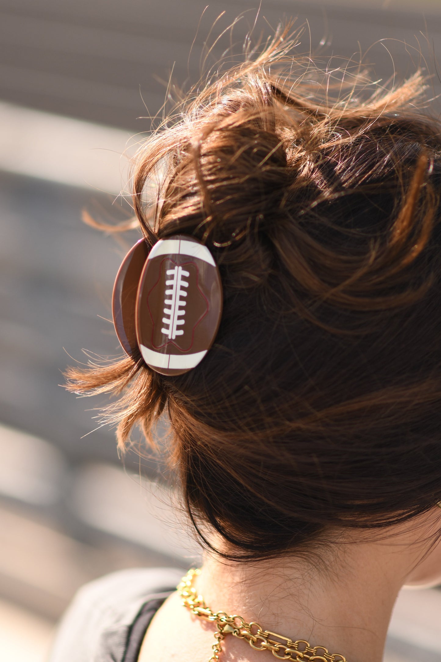 *RTS* Football Hair Clips