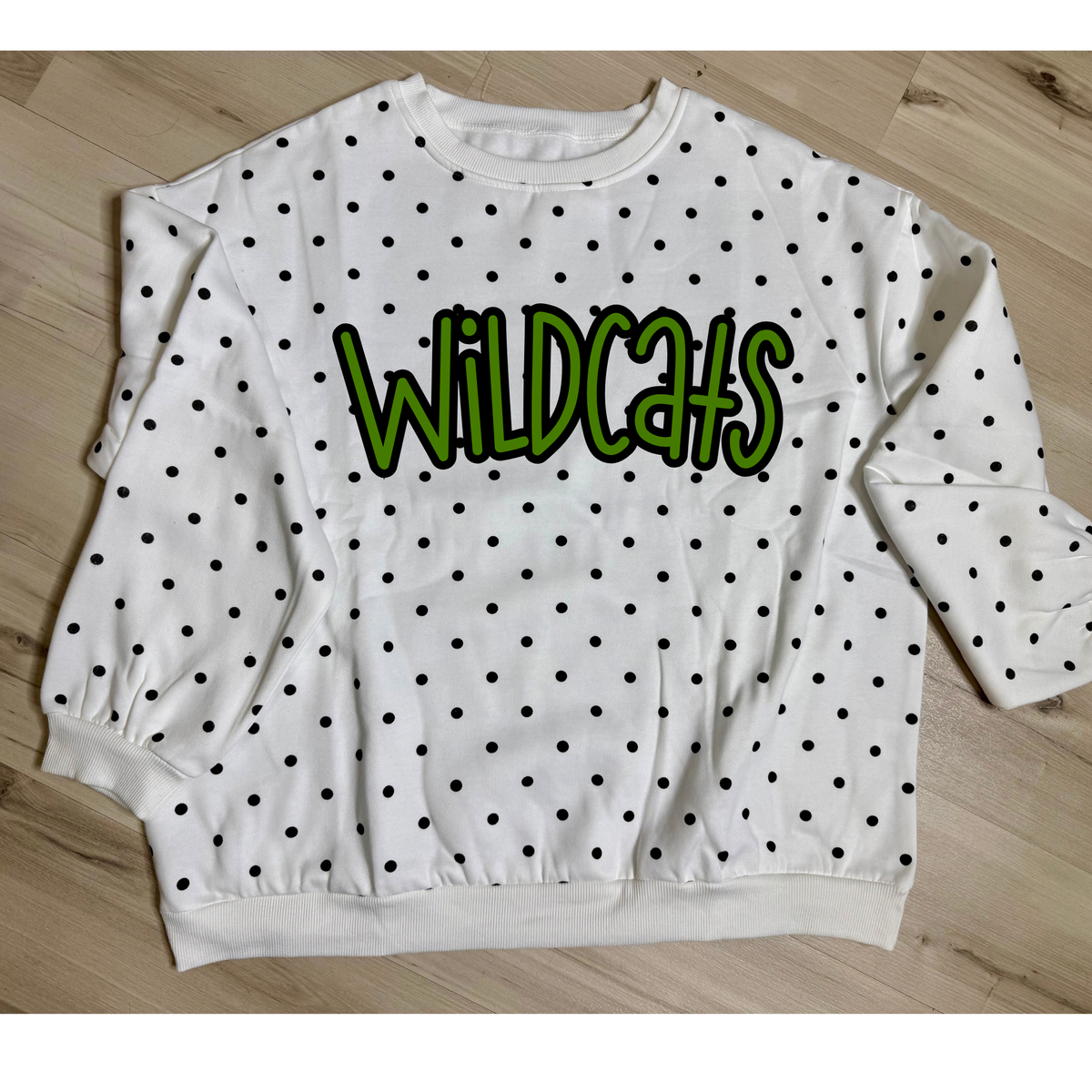 Polka Dot Sweatshirt - Idalou