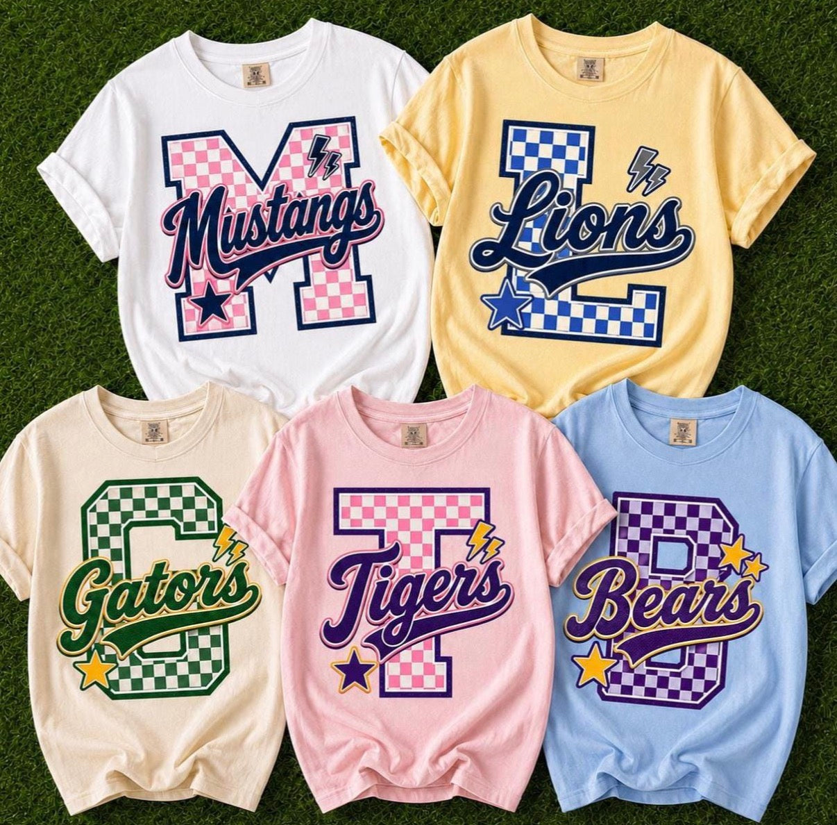 Custom Large Checkered Mascot are