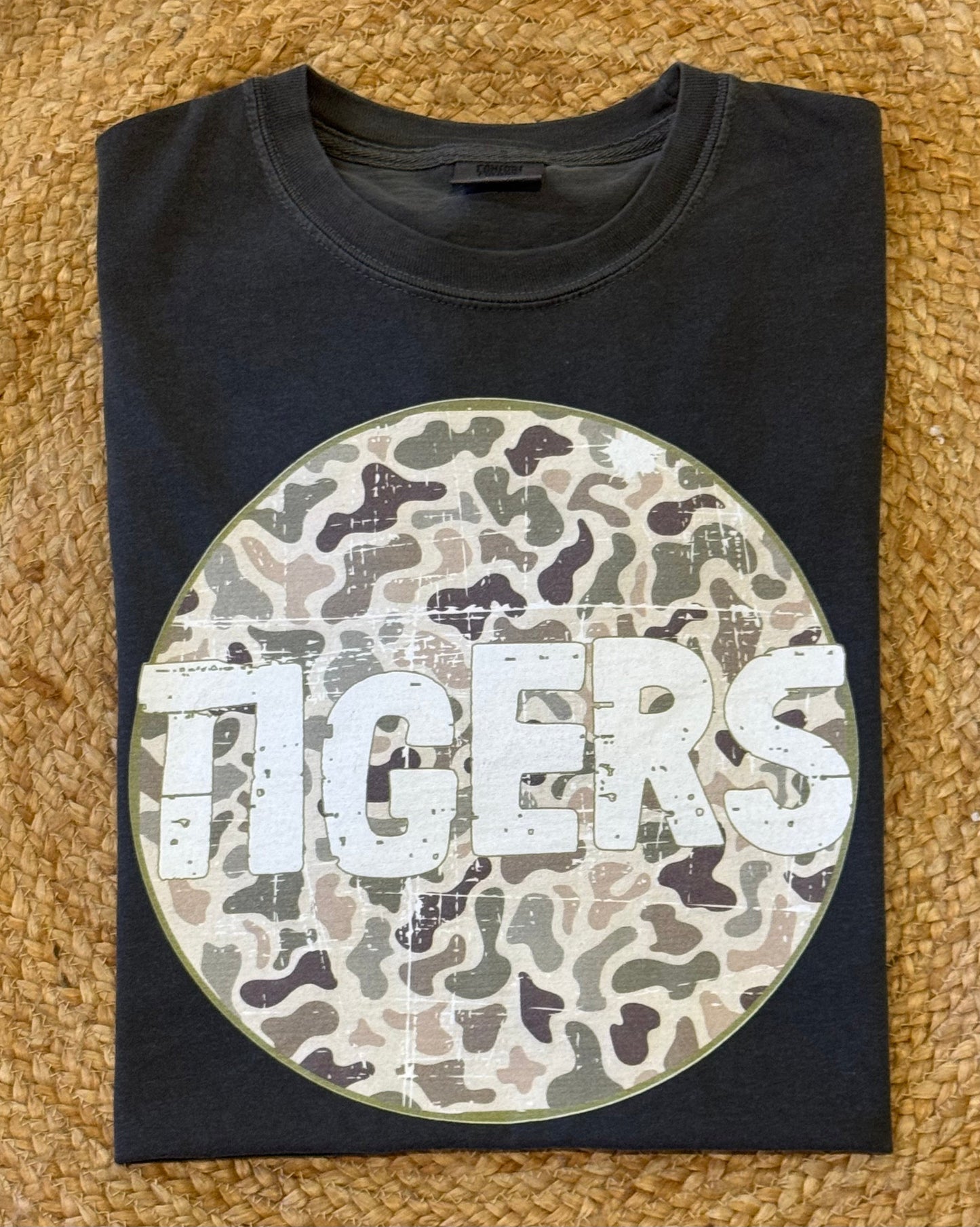 Custom Camo Circle Spirit Tee