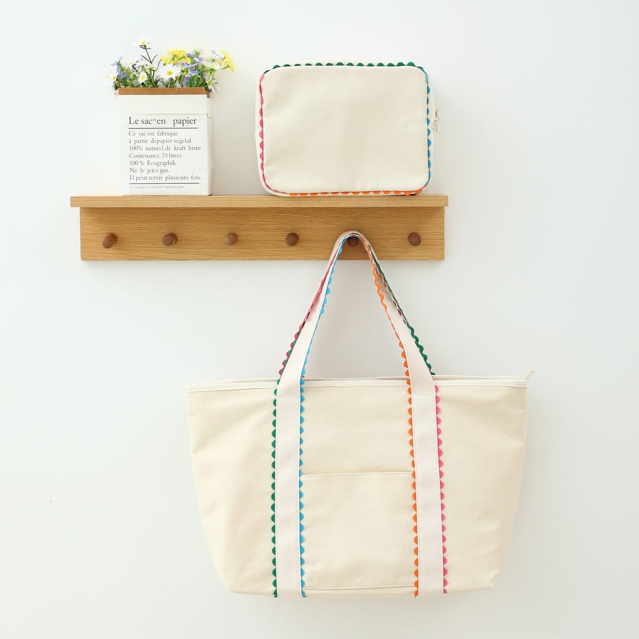 Colorful Canvas Tote
