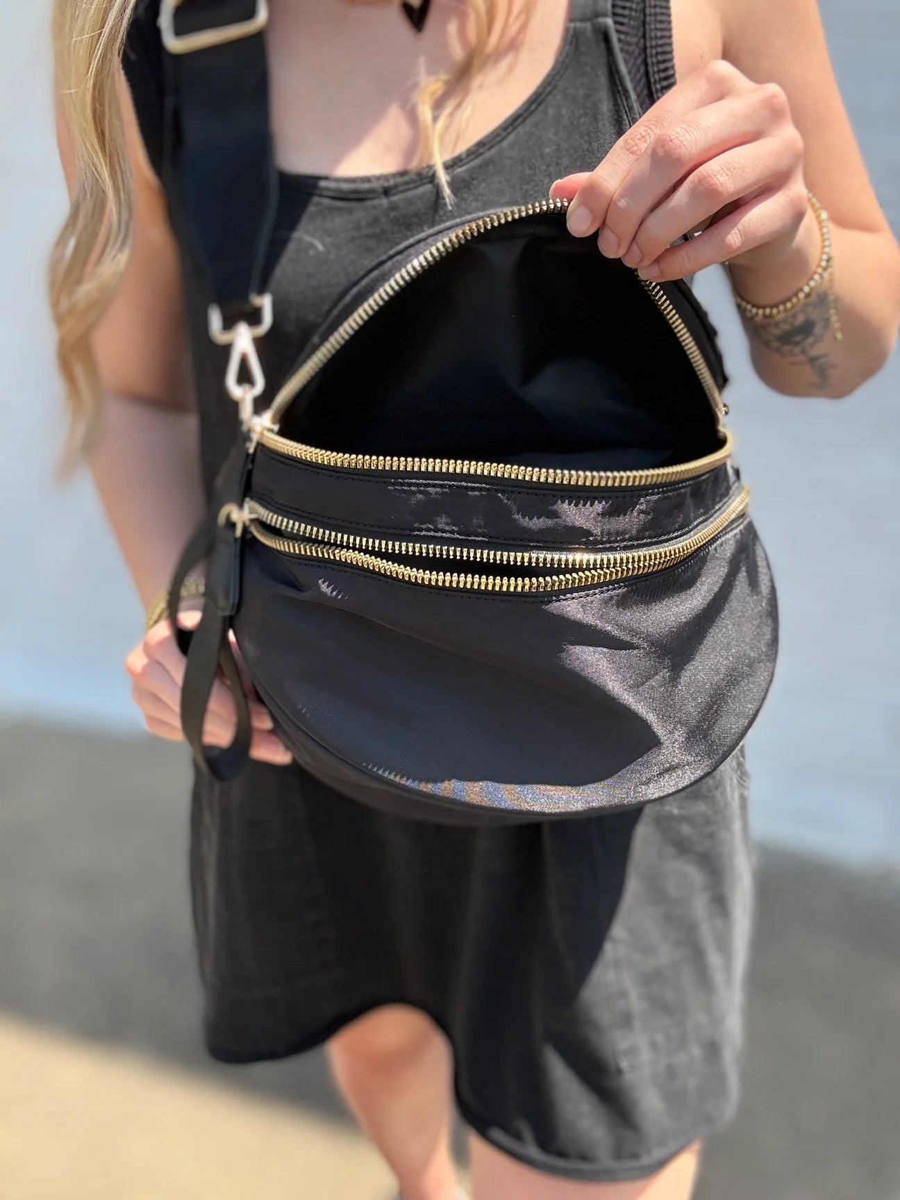 Nylon Double Zip Bag