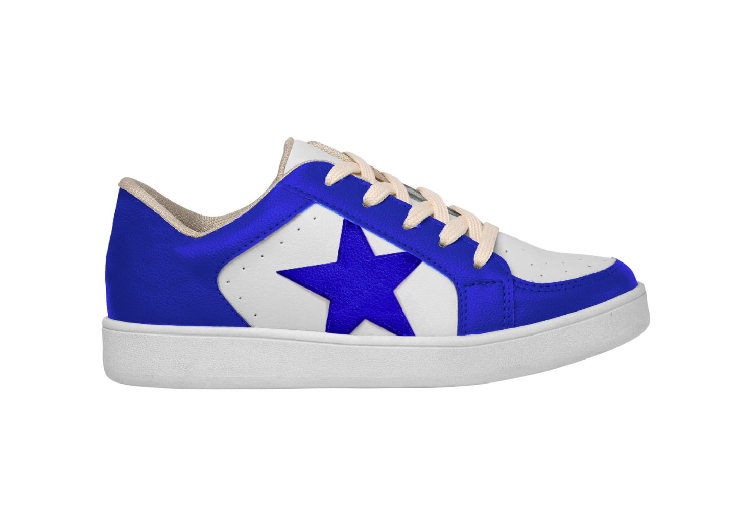 (6) Blue Star Sneakers