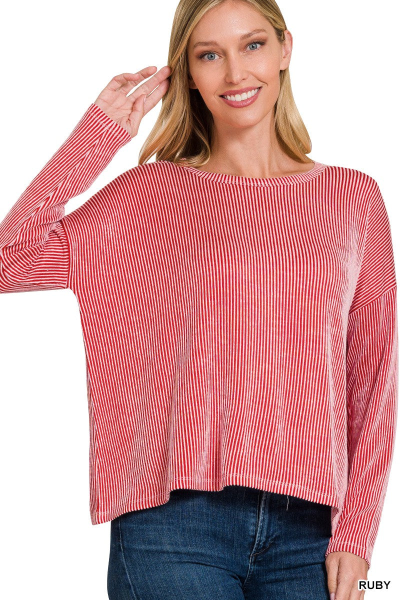 (S/M) Revel Ribbed Top