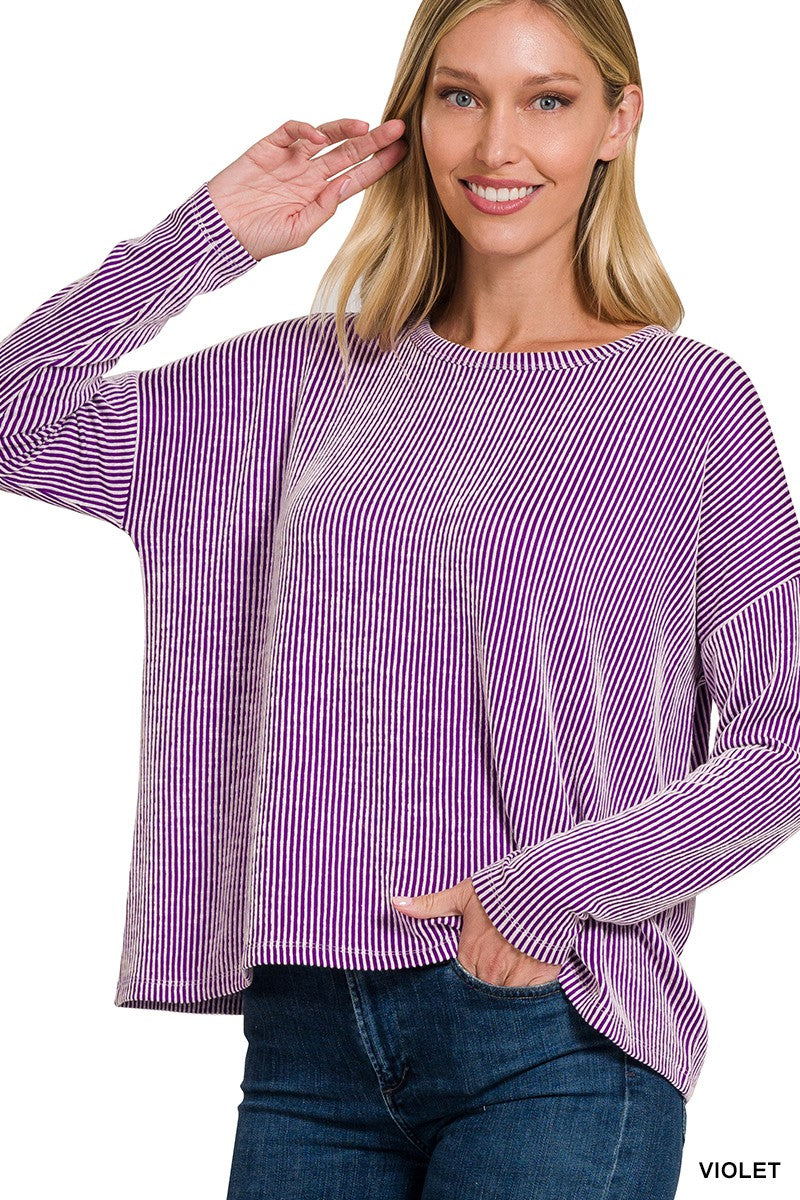 (S/M) Revel Ribbed Top