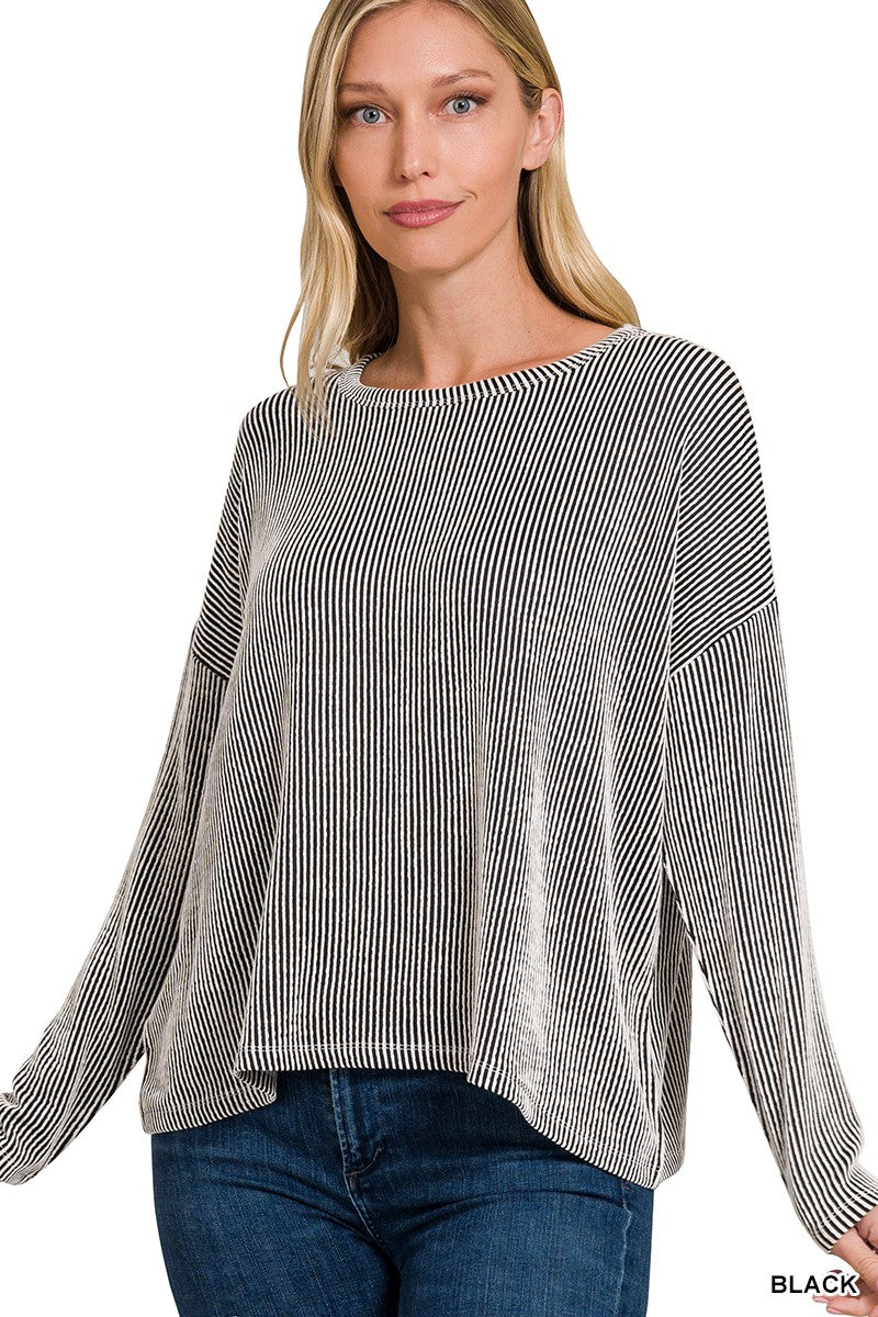 (S/M) Revel Ribbed Top