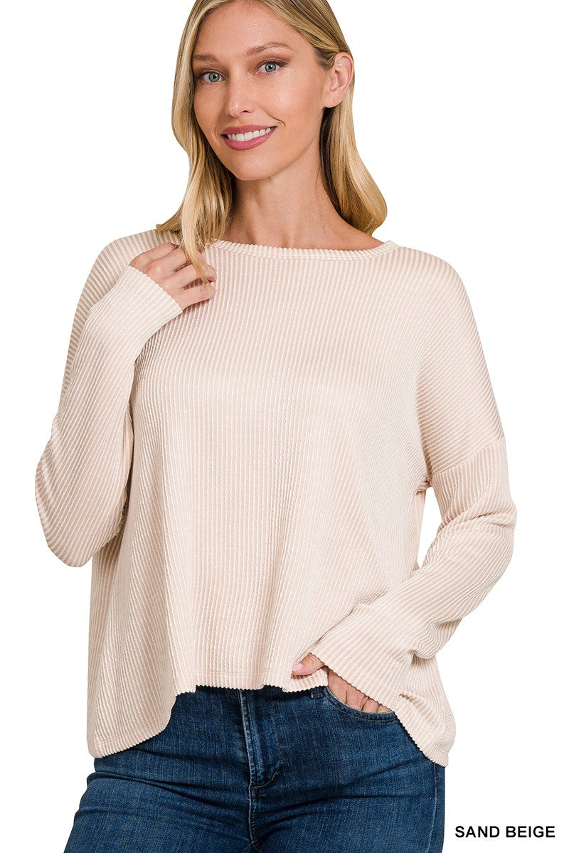 (S/M) Revel Ribbed Top