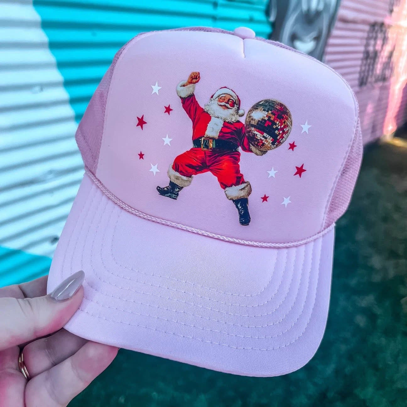 Disco Santa Trucker Hat