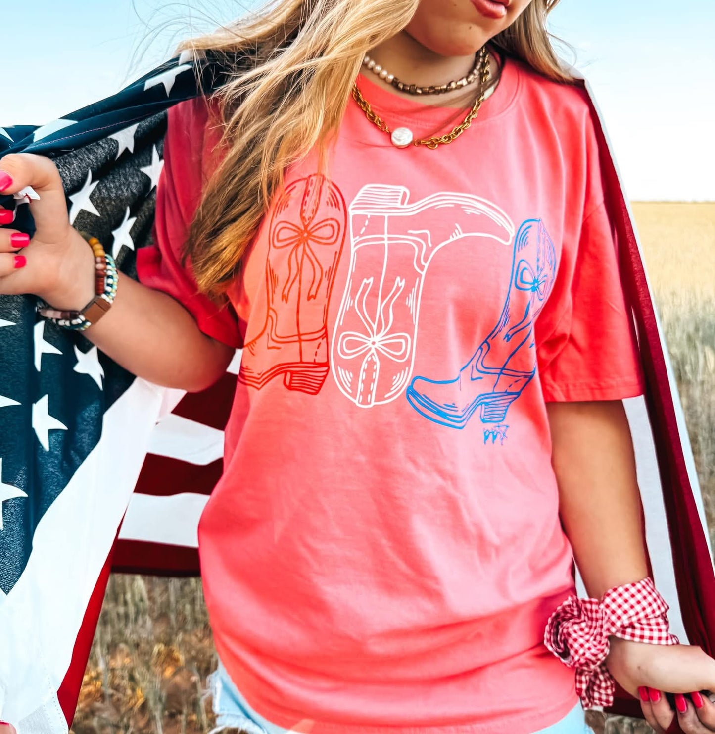 Red White & Boots