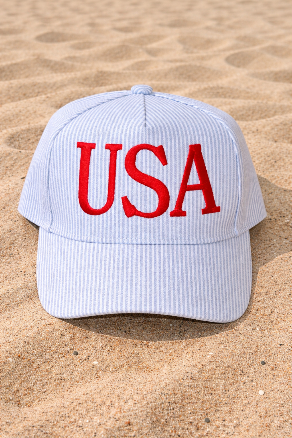 USA Blue Embroidered