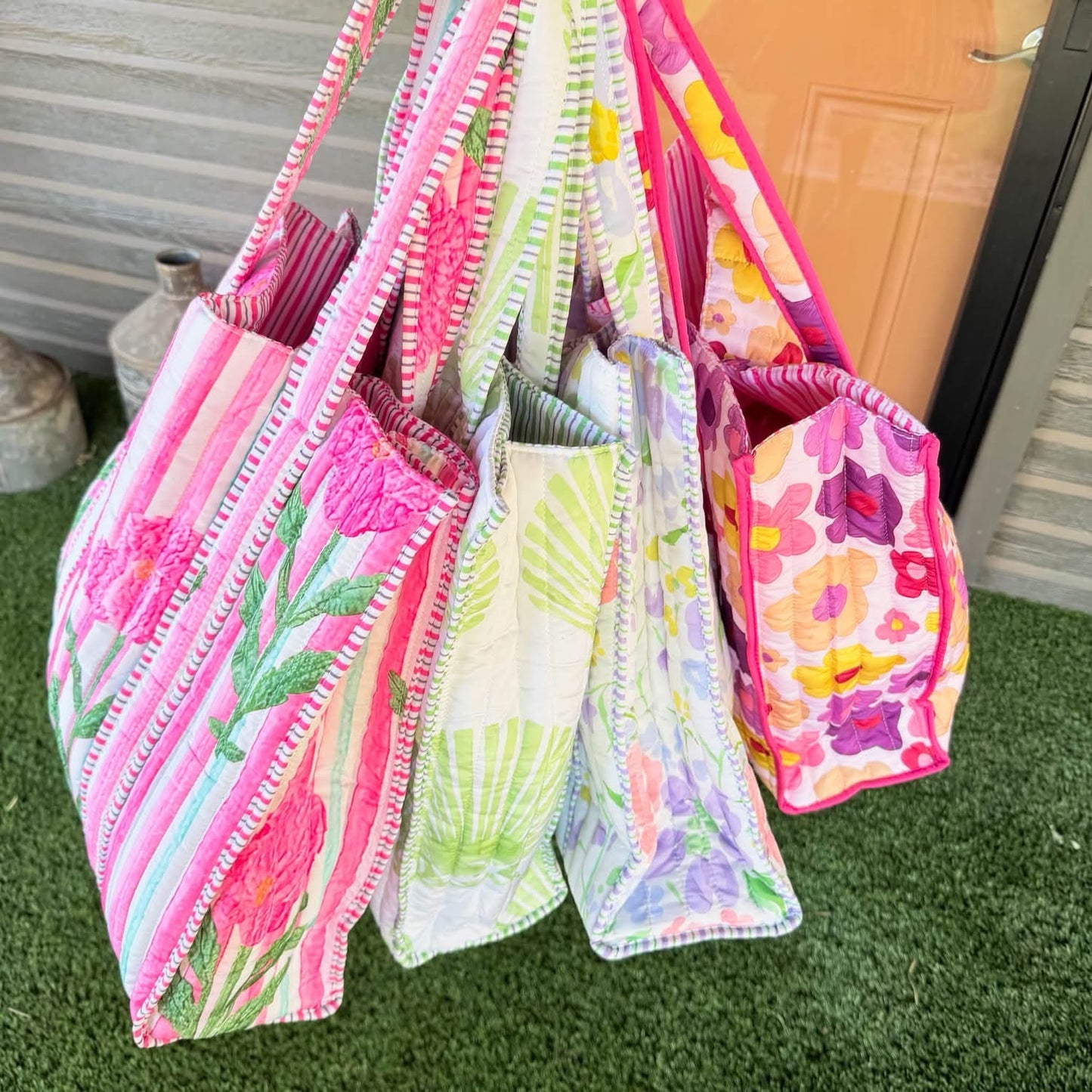 Sunshine Quilted Totes