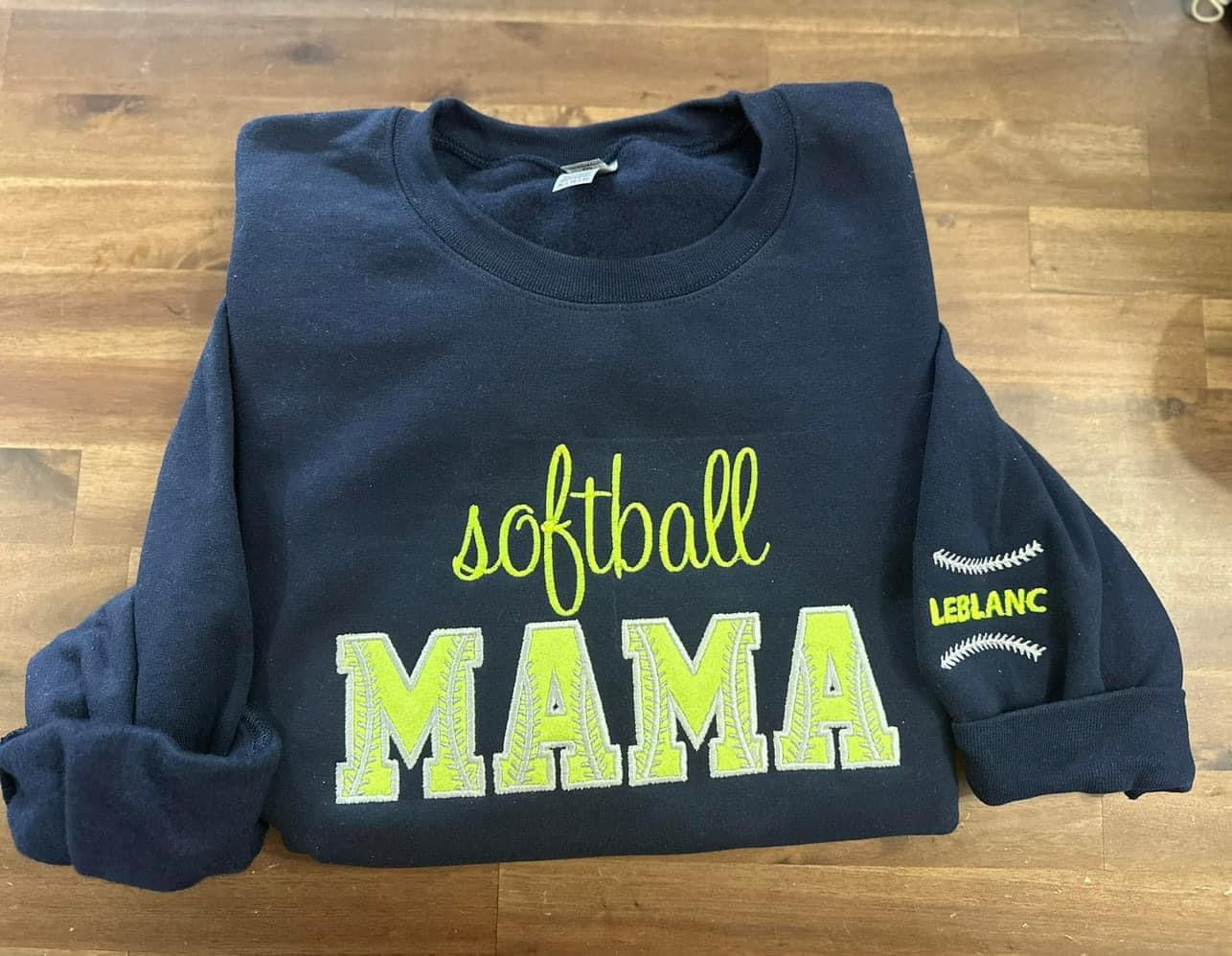 (XL) Softball Mama Sweatshirt