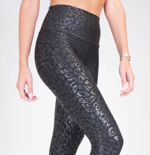(3X)Leopard Matte Liquid Leggings