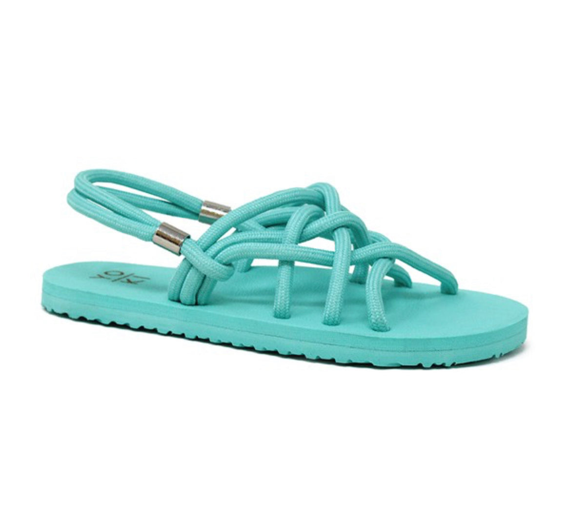 Turquoise Weaver Sandal