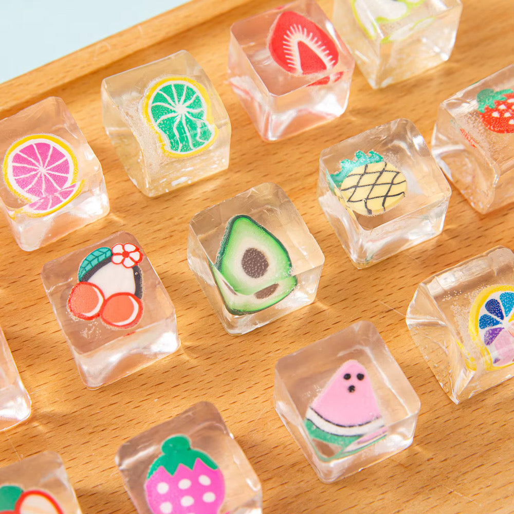 Mini Fruit Ice Cube Squishy *Pre Order* April 6-10 Shipment *Sent at Random*