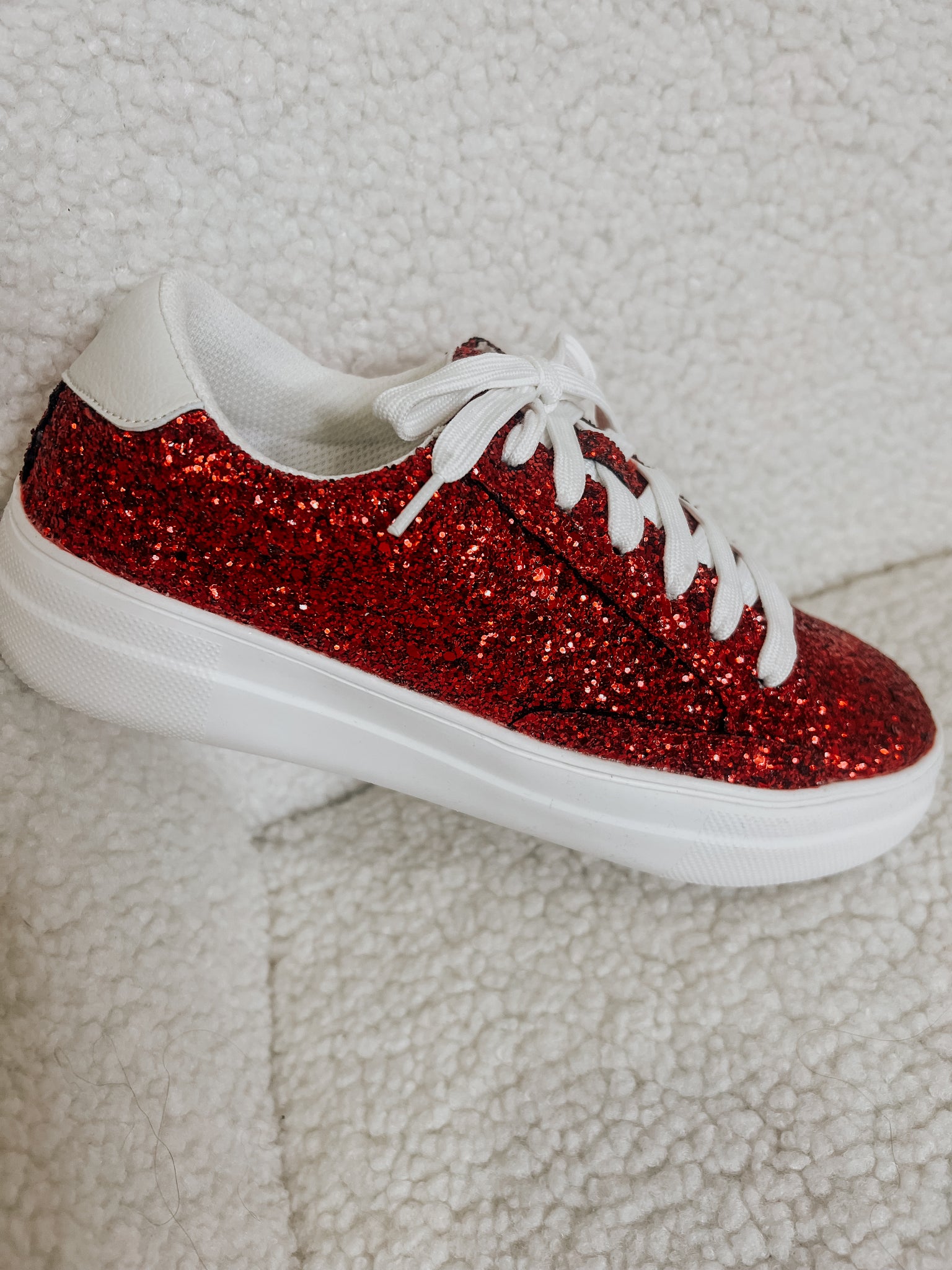 Corky’s Sparkle Sneakers (Red) 9