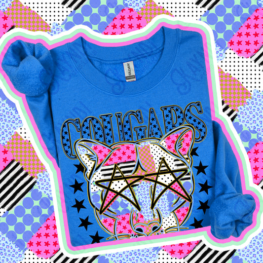 Patchwork Mascot - Cougars