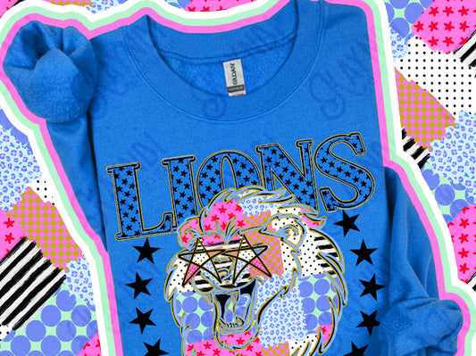 Patchwork Mascot - Lions 3