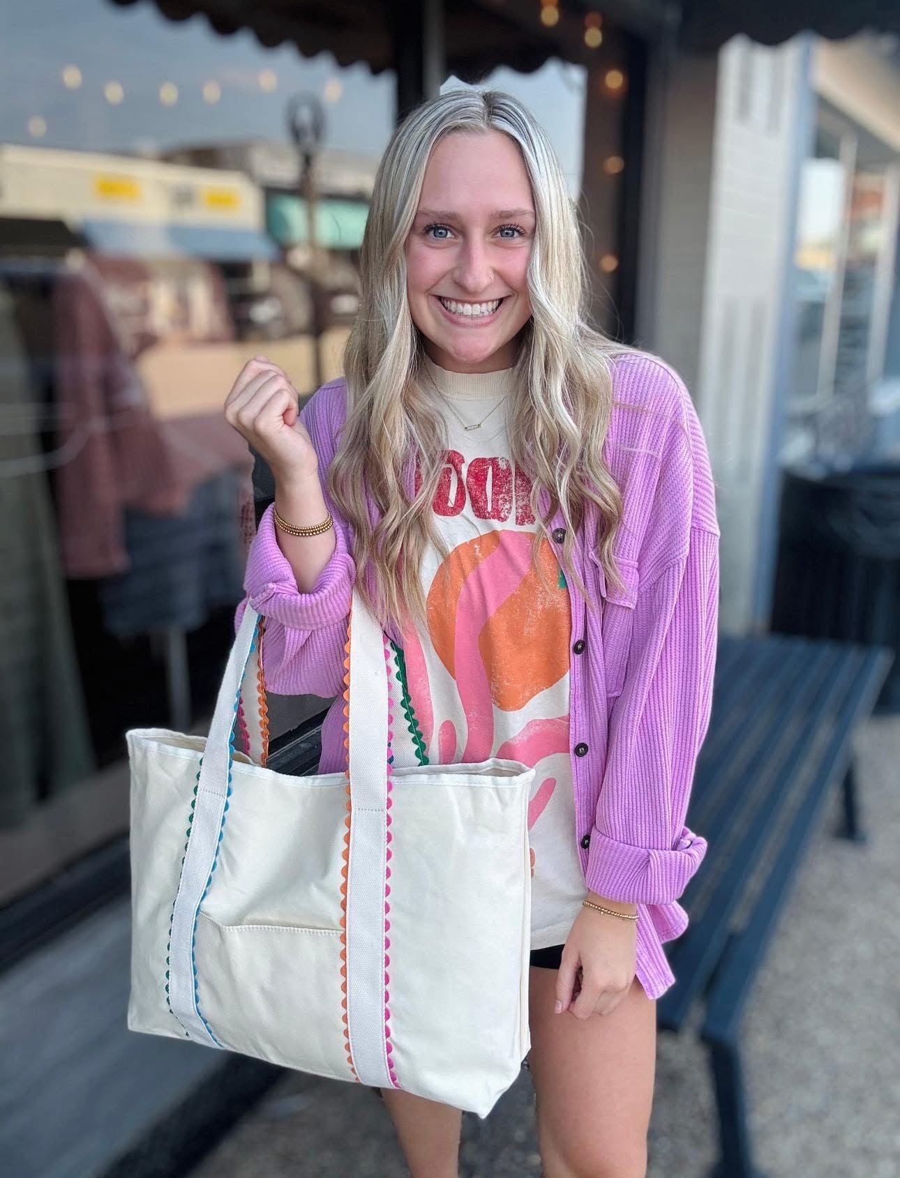 Colorful Canvas Tote