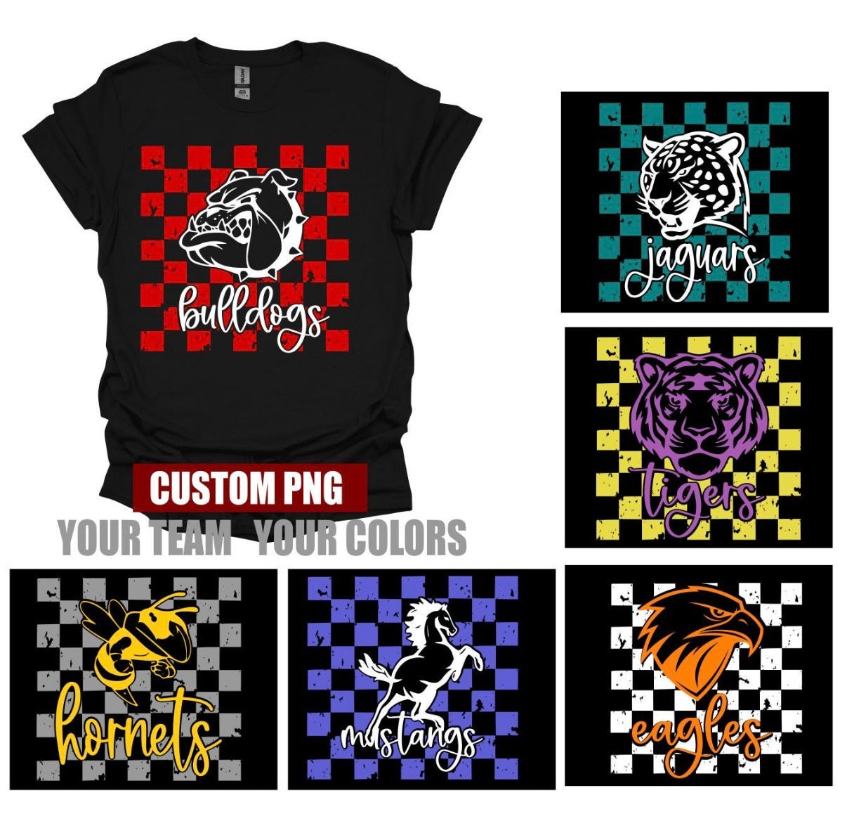 Custom Checkered Mascot