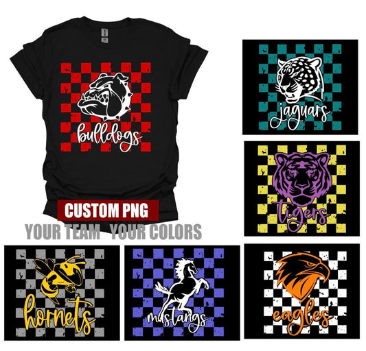 Custom Checkered Mascot