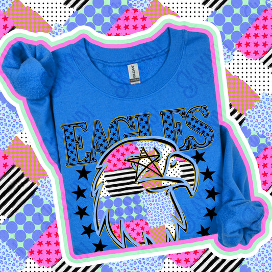 Patchwork Mascot - Eagles