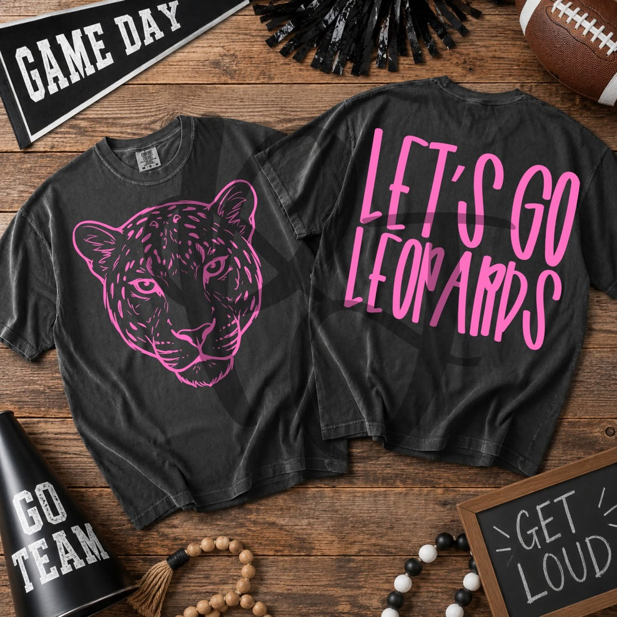 Pink - Let’s Go Leopards