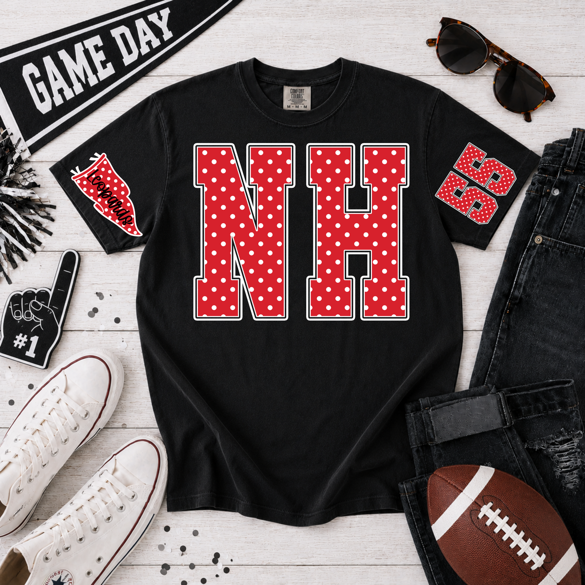 Polka Dot Spirit Tee - New Home