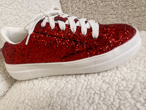 Corky’s Sparkle Sneakers (Red)