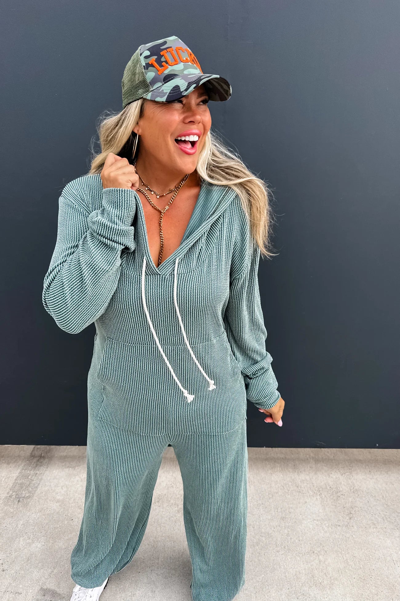 (2X) Ribbed Hayden Jumpsuit