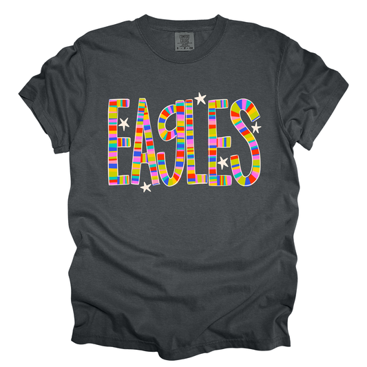 Custom Large Colorful Stripe - Comfort Colors