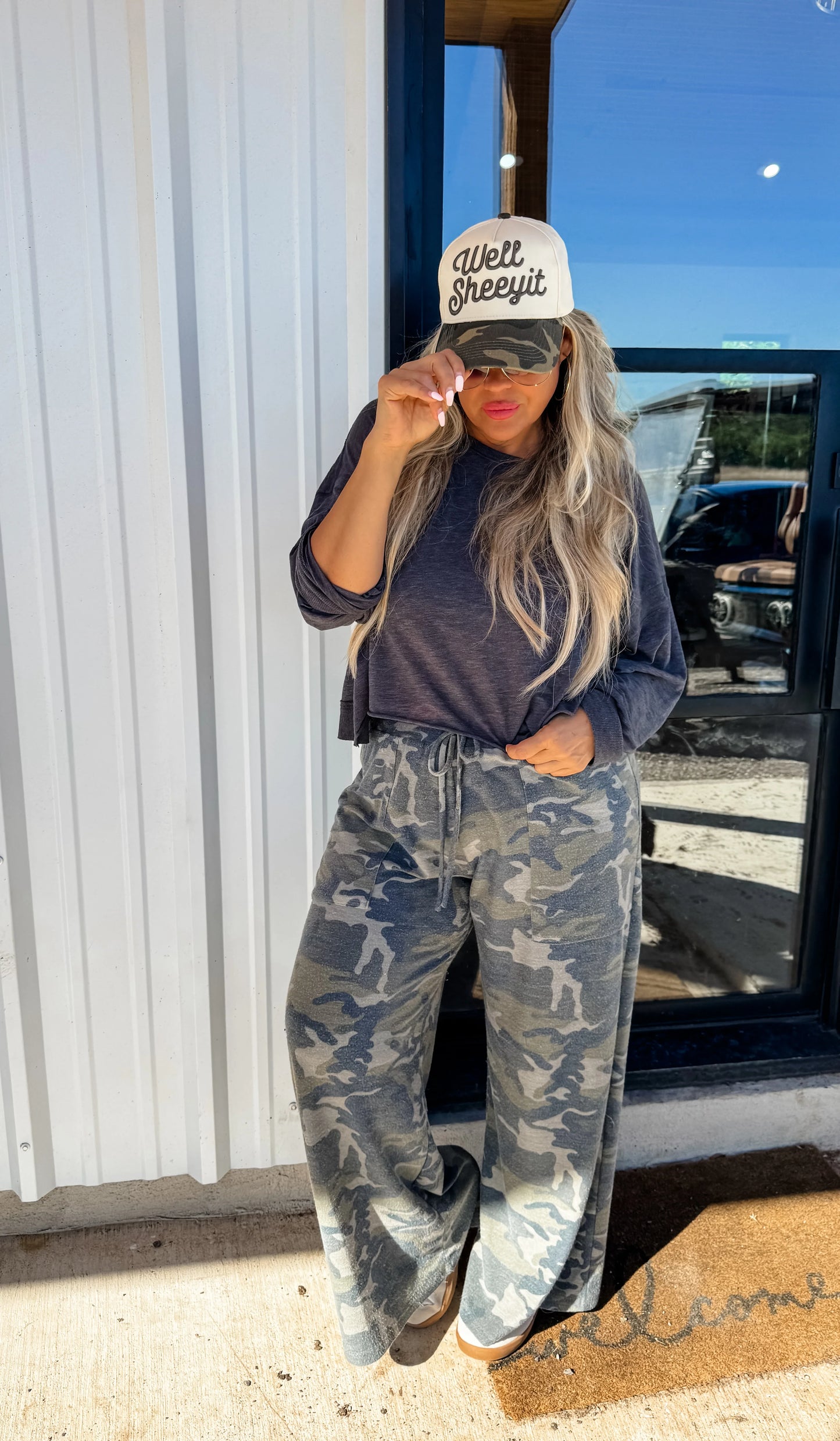 Well Sheeyit Leopard Trucker Hat