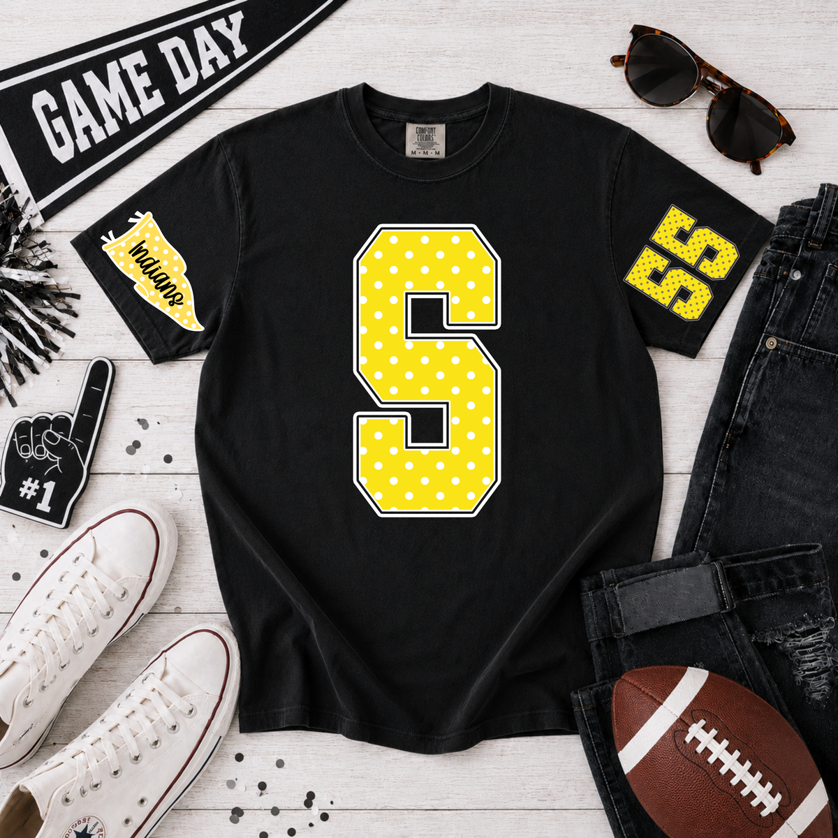 Polka Dot Spirit Tee - Seminole
