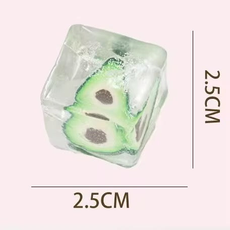 Mini Fruit Ice Cube Squishy *Pre Order* April 6-10 Shipment *Sent at Random*