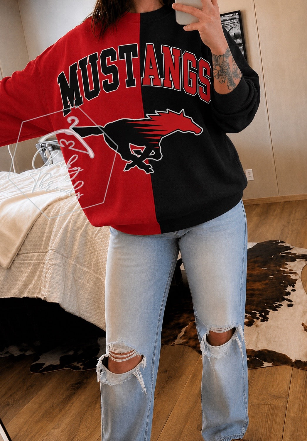 Split Sweatshirt - Shallowater