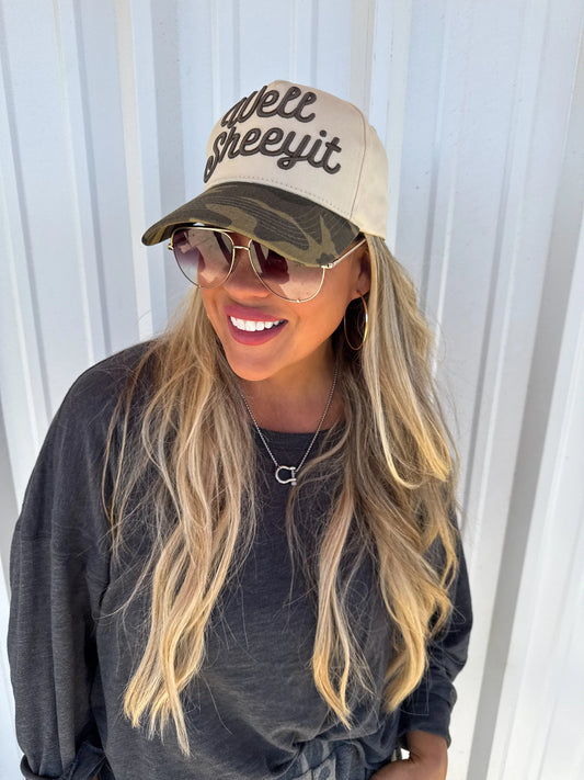 Well Sheeyit Leopard Trucker Hat