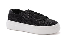 Load image into Gallery viewer, Corky’s Sparkle Sneakers (Black)