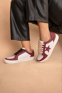 Maroon Star Shoes