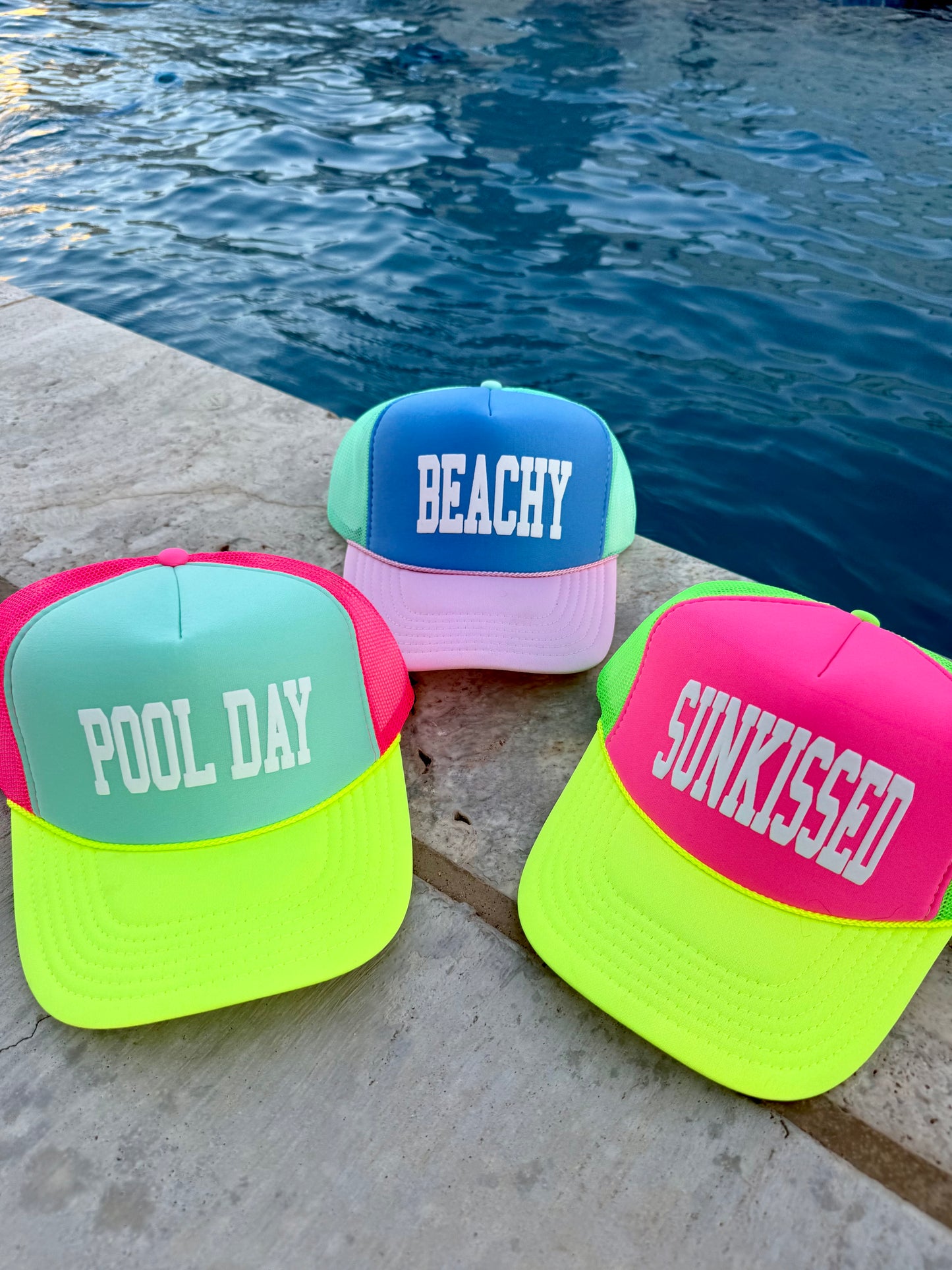 Neon Summer Trucker Hats